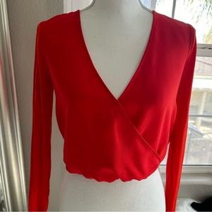 Bebe High-low hem Crop Top